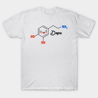 Dopamine Funny &amp; Dope Meme Chemical Structure T-Shirt